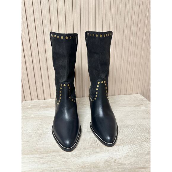 Coach Pheobe Leather Suede Bootie Sz 5 Brand New - Picture 5 of 13